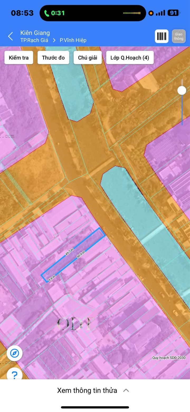 Bán lô đất mặt tiền Huỳnh Tấn Phát, Rạch Giá 288m² giá 3.3 tỷ - Đầu tư sinh lời ngay!