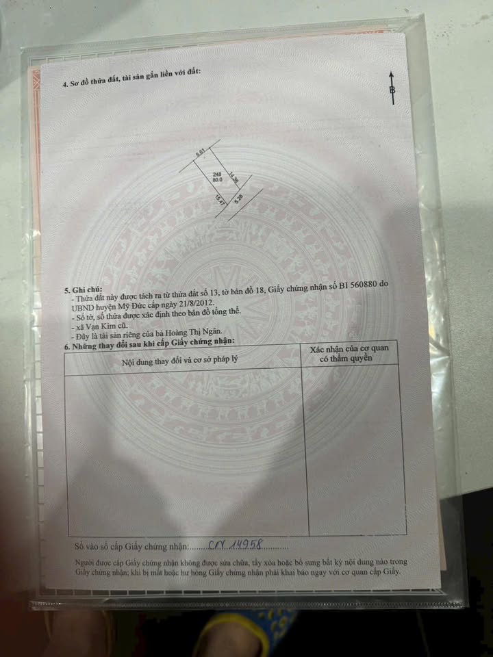 Đất Vạn Kim, Mỹ Đức 80m² giá chỉ dưới 1 tỷ - Đầu tư sinh lời ngay!