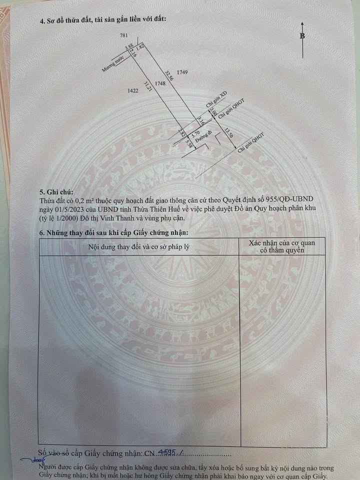 Đất mặt tiền Vinh Thanh 203.6m² giá 700 triệu - Cơ hội đầu tư hấp dẫn!