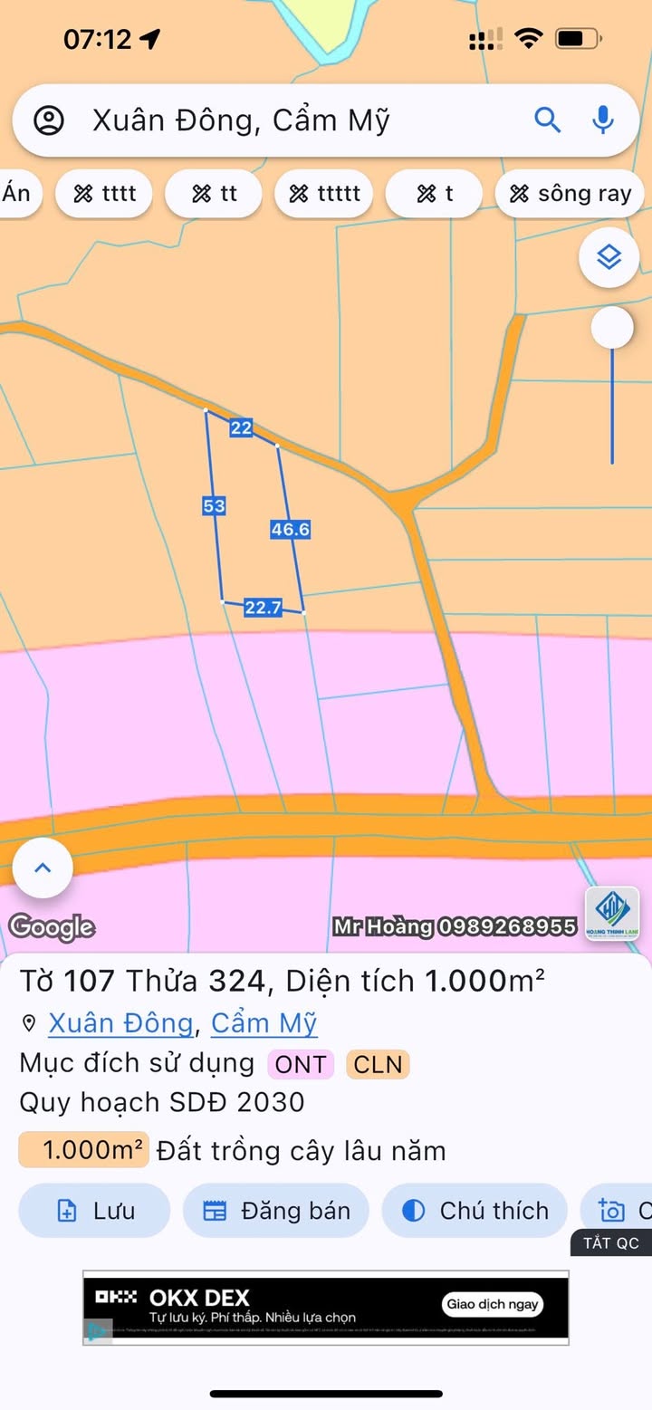 Đất thổ cư 3600m² tại xã Xuân Tây, huyện Cẩm Mỹ chỉ 1.1 tỷ - Cơ hội đầu tư hấp dẫn!