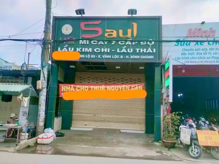 Cho thuê nhà mặt tiền đường Hương Lộ 80, Bình Chánh 180m² - Giá chỉ 16 triệu/tháng!