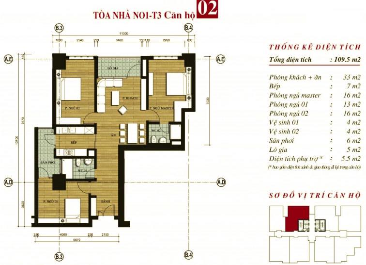 Căn hộ 3 phòng ngủ Khu Ngoại Giao Đoàn 110m² giá chỉ 10.6 tỷ - View thoáng mát!