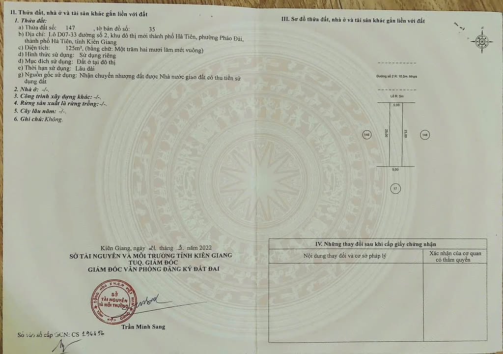 Đất nền KĐTM Hà Tiên 125m² giá 1.6 tỷ - Cơ hội đầu tư sinh lời!