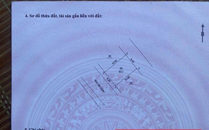 Mặt phố Văn Quán 64m² giá 2 tỷ - Kinh doanh siêu đỉnh hai mặt tiền!