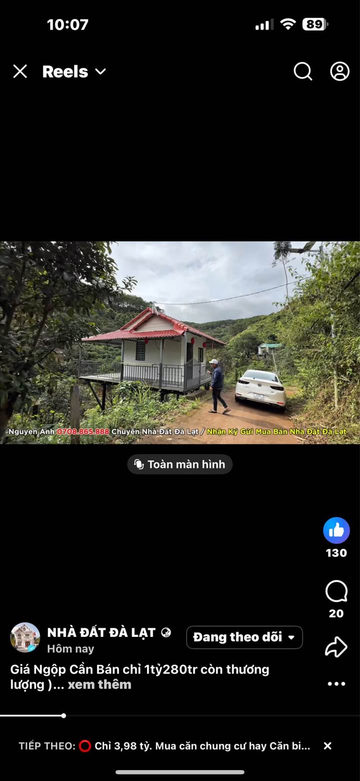 Nhà Xô Viết Nghệ Tĩnh Đà Lạt 90m² giá 2 tỷ - Để lại toàn bộ nội thất!