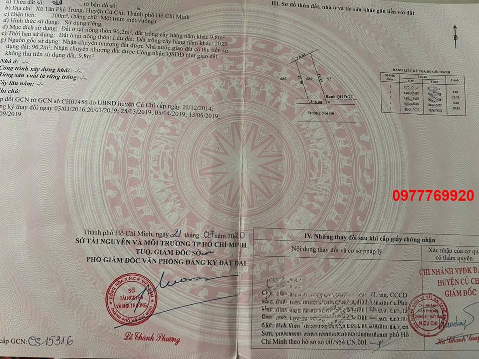 Đất nền Tân Phú Trung 120m² giá 1.89 tỷ - Pháp lý rõ ràng, xây dựng tự do!