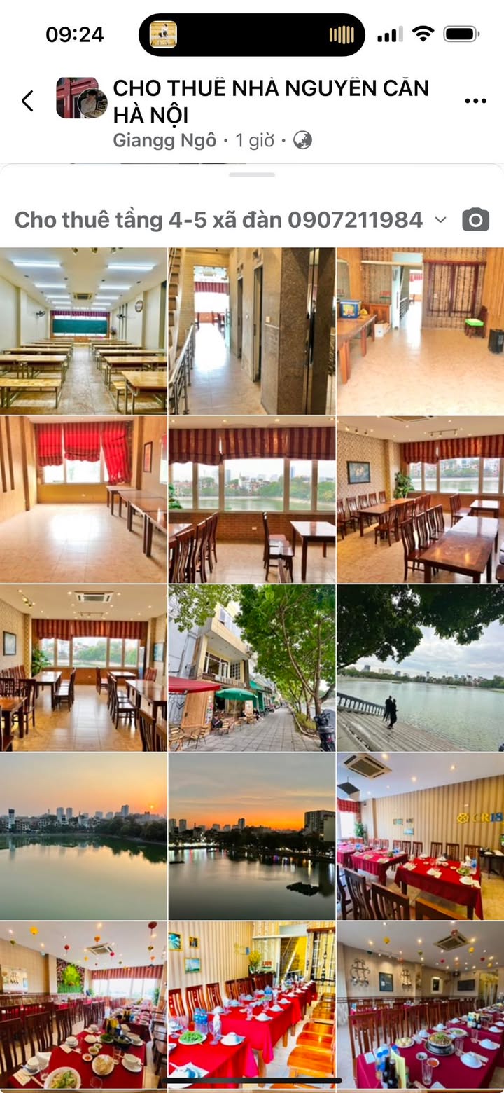 Cho thuê văn phòng/lớp học tại quận Đống Đa - Diện tích từ 35m², thuận tiện giao thông!