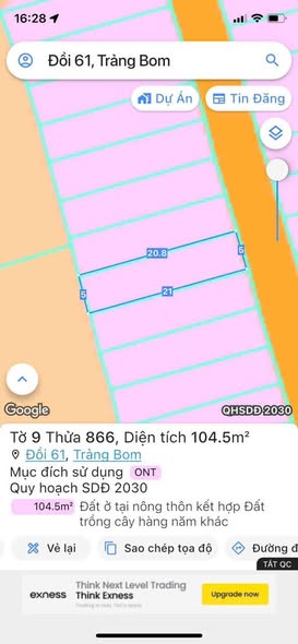 Đất thổ cư An Viễn, Trảng Bom 105m² chỉ 800 triệu - Giá cực tốt!