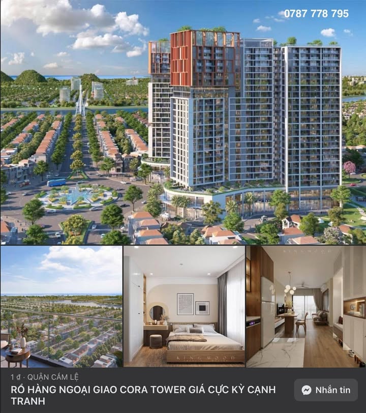 Căn hộ Cora Tower Đà Nẵng 32.2m² giá chỉ 2.249 tỷ - Chiết khấu hấp dẫn đến 16.5%!