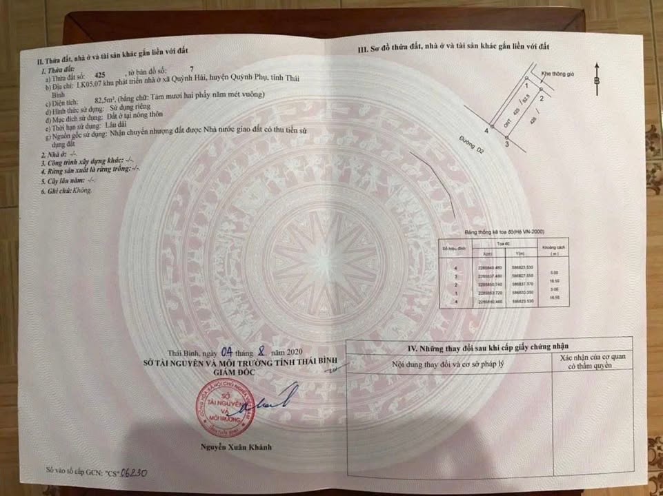 Đất nền Quỳnh Hải 82.5m² giá 2.2 tỷ - Sổ hồng chính chủ, view công viên!