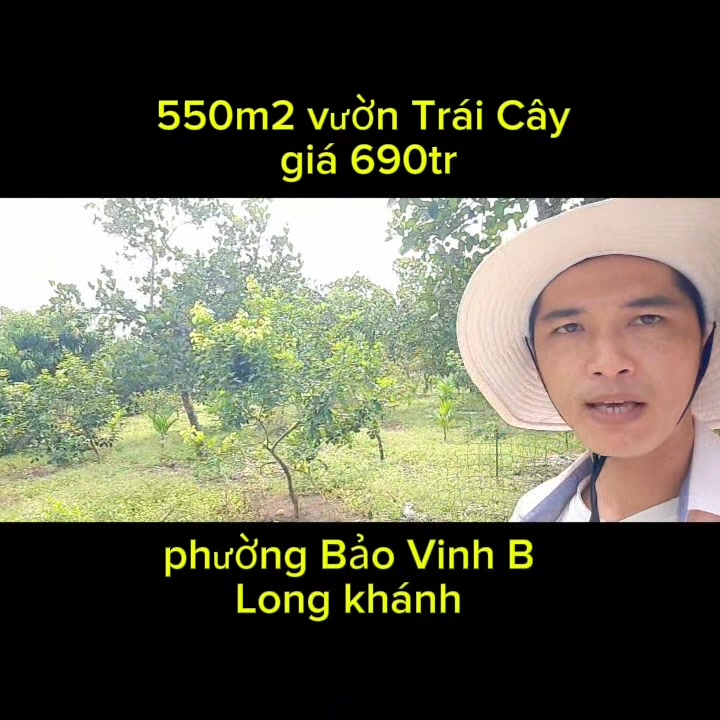 Đất vườn 500m² Phường Bảo Vinh, Long Khánh chỉ 690 triệu - Sổ đỏ chính chủ!