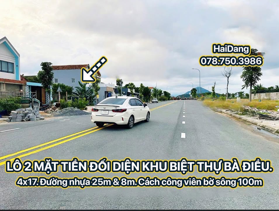 Lô đất 2 mặt tiền khu biệt thự Bà Điều, Phú Đông, 68m² giá 2.2 tỷ - Cơ hội đầu tư lý tưởng!