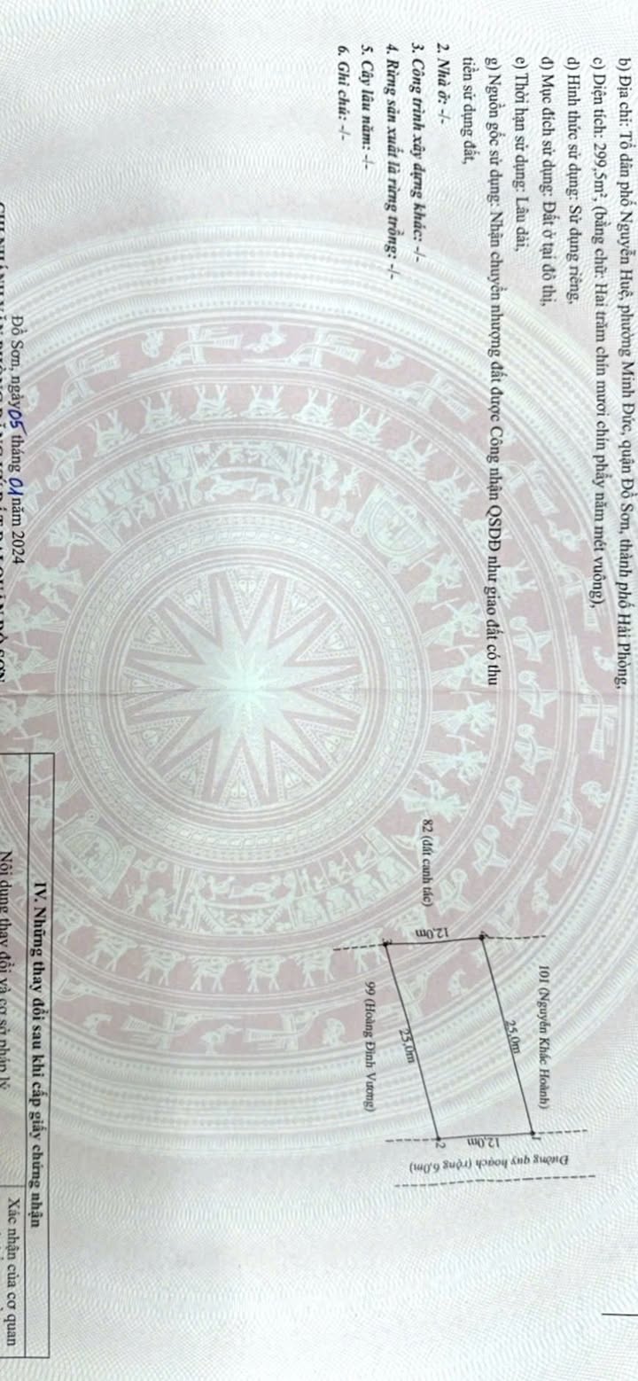 Đất nền Dương Kinh Hải Phòng 299m² giá 2.995 tỷ - Đầu tư sinh lời ngay!