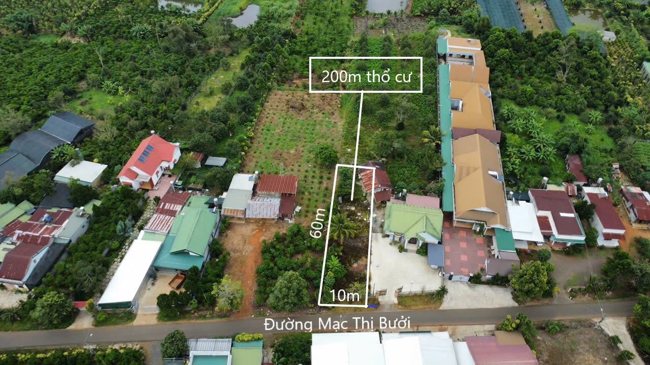 Đất thổ cư 600m² mặt tiền đường Mạc Thị Bưởi, TP Bảo Lộc - Giá chỉ 3.3 tỷ có thương lượng!