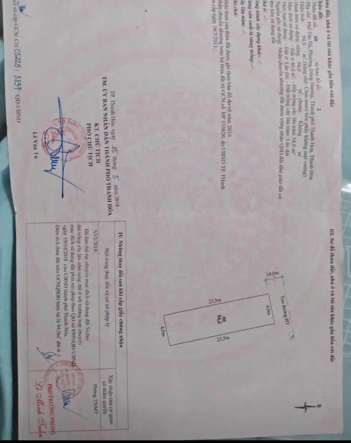 Đất nền Đông Hương, Thanh Hóa 94m² giá 1.95 tỷ - Đầu tư sinh lời vượt trội!