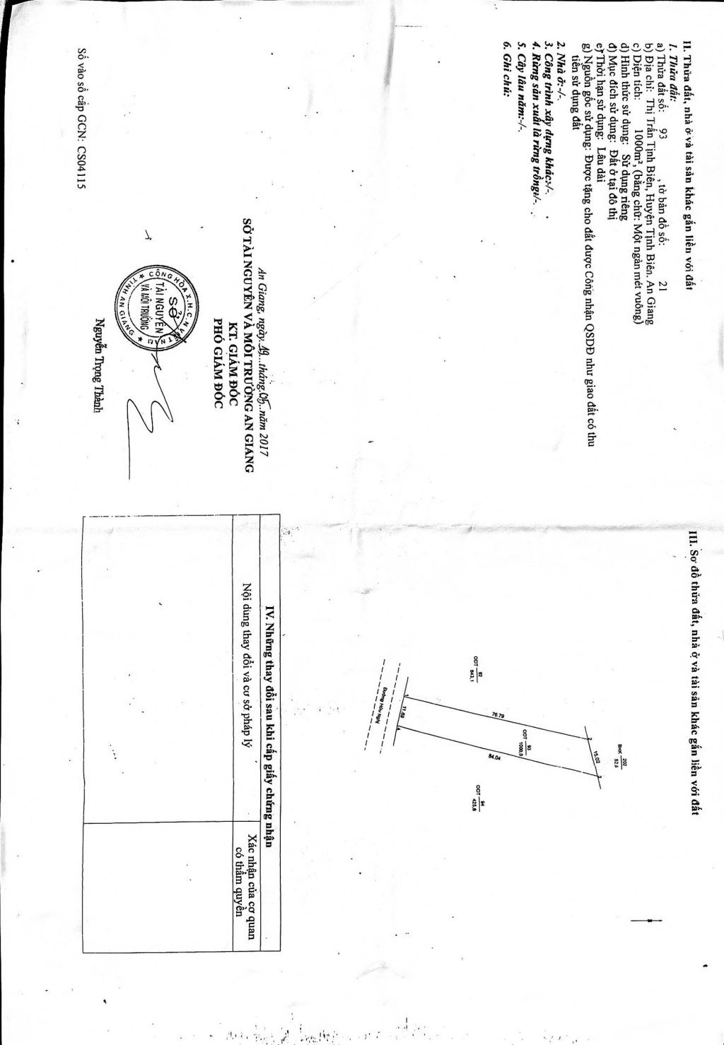 Bán nhà cấp 4 Thị Trấn Tịnh Biên 1.000m² - Vị trí đắc địa, giá chỉ 23 tỷ!