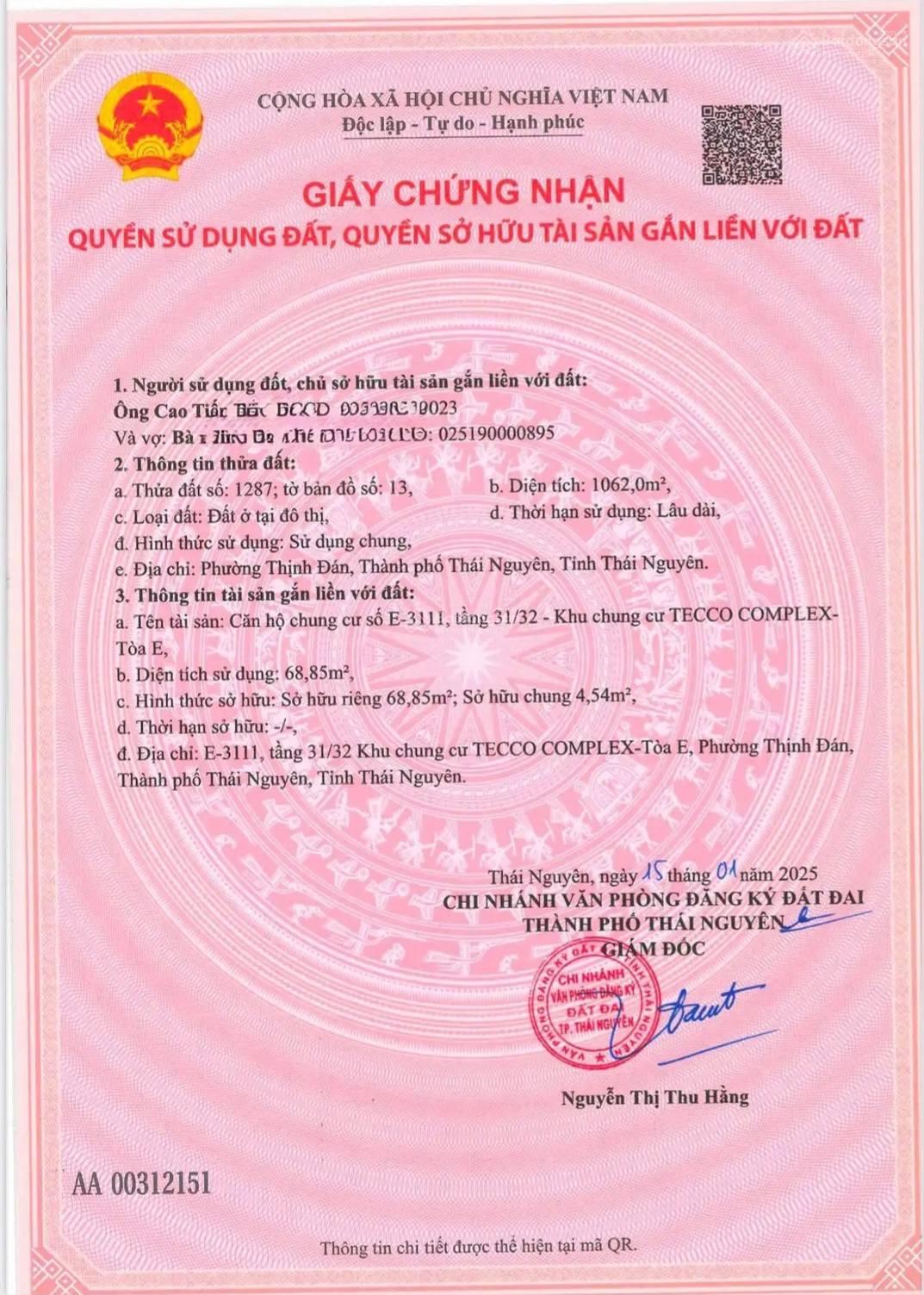 Căn hộ Tecco Elite Thái Nguyên 82m² giá 12 triệu - Cho thuê ngay!
