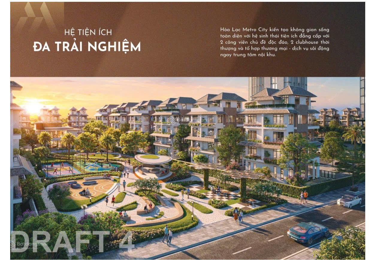 Biệt thự và liền kề Hòa Lạc Metro City 100m² giá thỏa thuận - Đón đầu sóng đầu tư!