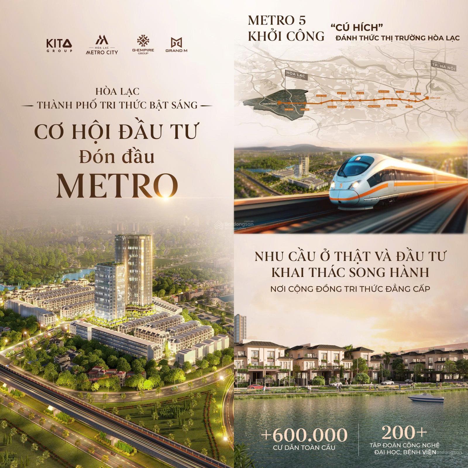 Biệt thự Hòa Lạc 114m² giá 13.68 tỷ - Cơ hội đầu tư vàng đón sóng Metro!