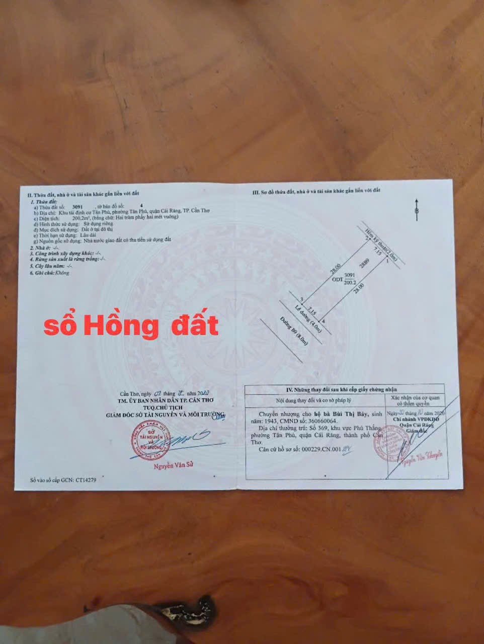 Đất nền 200m² đường B9 KDC Tân Phú, Cái Răng, giá 3 tỷ - Cơ hội đầu tư hiếm có!