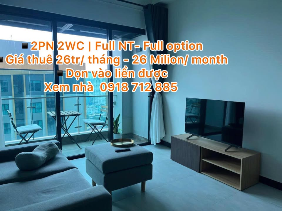 Căn hộ cao cấp Delasol Quận 4 80m² giá 26 triệu - Đầy đủ nội thất cao cấp!