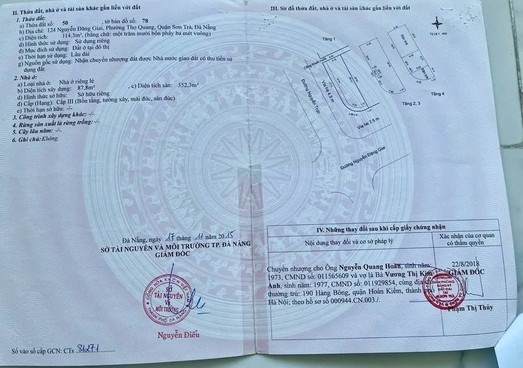 Đất 2 mặt tiền đường Nguyễn Đăng Giai, Sơn Trà 209m² giá 31 tỷ - Cơ hội đầu tư tuyệt vời!