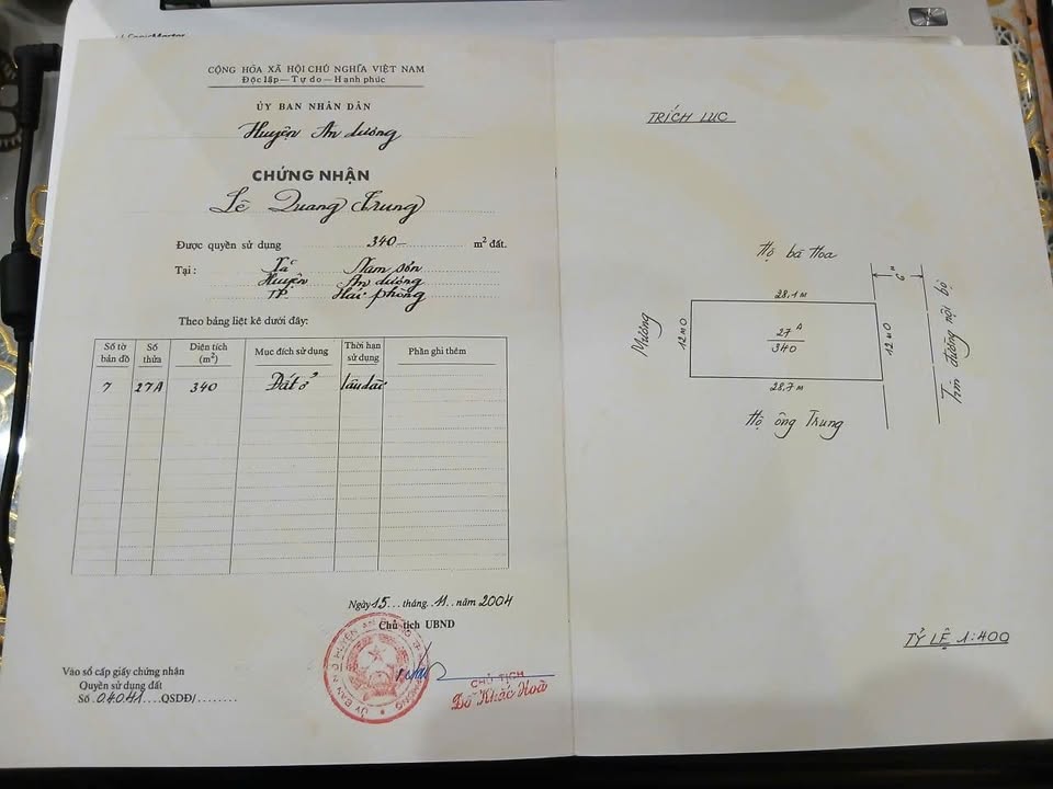 Đất nền Khu Chung cư Nam Sơn Hải Phòng 340m² giá 10.2 tỷ - Đầu tư sinh lời chắc chắn!