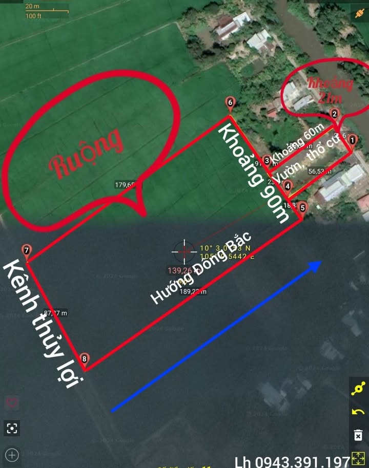 Đất nền xã Mong Thọ A, Châu Thành 19.410m² giá 2.750 tỷ - Giảm ngay 200 triệu!