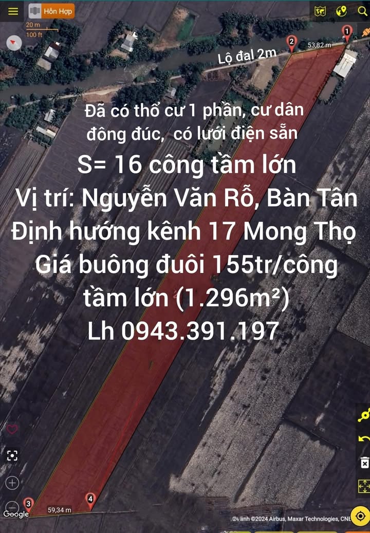 Đất Farm 16 Công Tại Bàn Tân Định, Giồng Riềng, Kiên Giang - Giá 2.32 Tỷ Đầu Tư Sinh Lời!