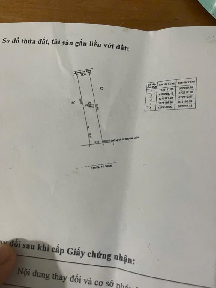 Đất nền mặt tiền Quốc lộ 14, phường Tân Đồng, 1120m² - Giá chỉ 700 triệu!