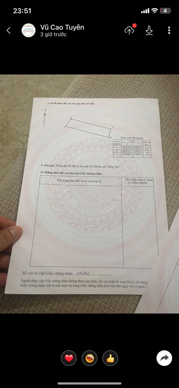 Đất nền Trừng Xá, Lương Tài, Bắc Ninh 159m² - Sổ đỏ chính chủ, giá chỉ 1.4 tỷ!