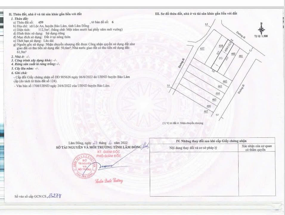 Đất thổ cư Lộc An 110m² giá 390 triệu - Đường nhựa 6m, dân cư đông đúc!