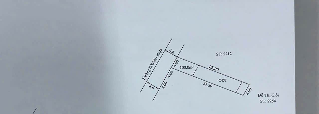 Đất nền Thủ Dầu Một 100m² giá 2.65 tỷ - Mặt tiền DX20 siêu đẹp gần chợ!