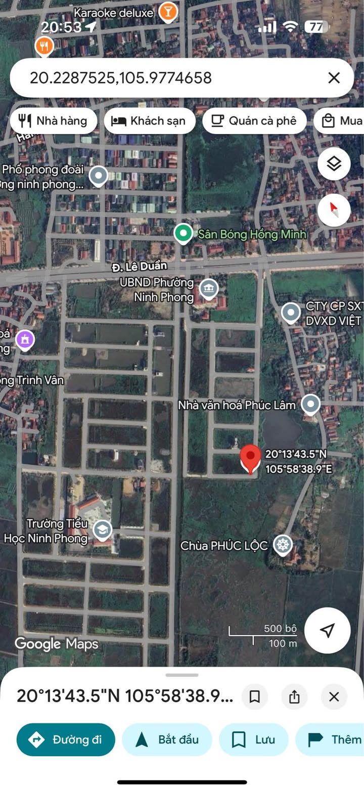 Đất Ninh Phong 183.5m² giá 9 tỷ - Vị trí đẹp, giao thông thuận lợi!