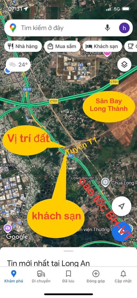 Đất nền Long Phước 500m² - Sổ đỏ chính chủ, vị trí đẹp phù hợp xây khách sạn!