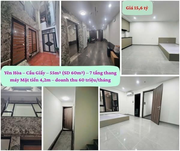 Căn hộ cho thuê tại Yên Hòa, Cầu Giấy 55m² giá 15,6 tỷ - Đầu tư sinh lời ngay!