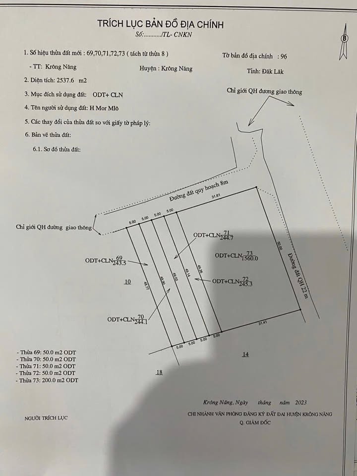 Đất nền giá tốt tại xã Krông Năng, Đắk Lắk - Diện tích 240m² chỉ 400 triệu
