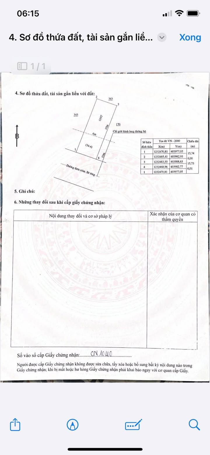 Đất thổ cư 450m² Thôn 6, xã Gia An giá 4.5 tỷ - Cơ hội đầu tư tuyệt vời!