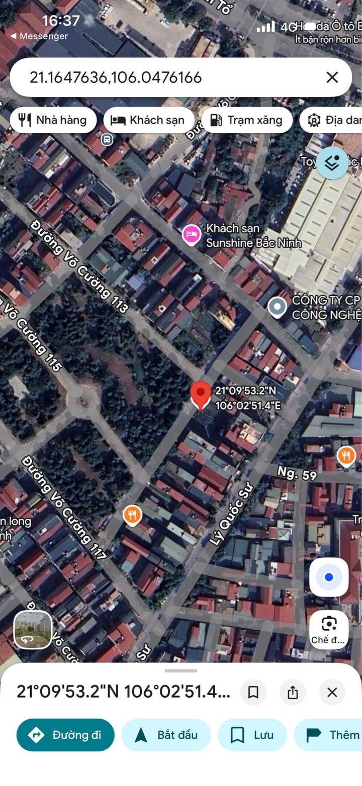 Đất nền Võ Cường Bắc Ninh 83.2m² giá 9 tỷ - View công viên Khả Lễ