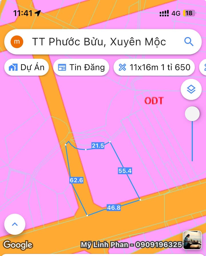 Đất nền mặt tiền Hùng Vương, Phước Bửu 2444m² - Đầu tư sinh lời ngay!
