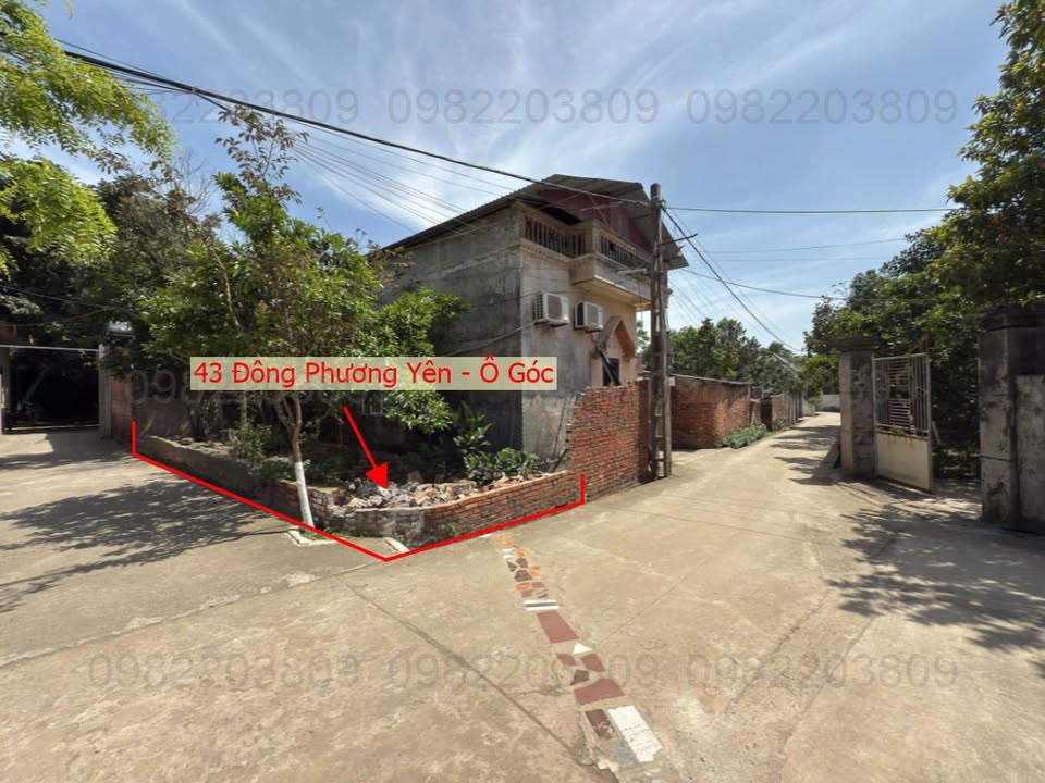 Đất thổ cư 43m² góc 2 mặt tiền tại Đông Phương Yên, Chương Mỹ - Cơ hội đầu tư lý tưởng!