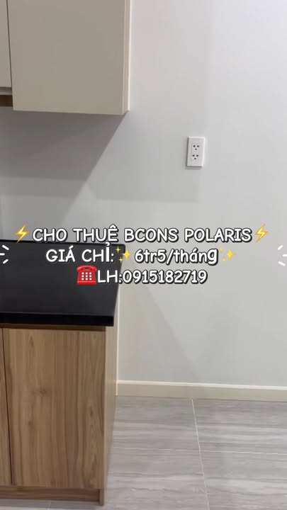 Căn hộ Bcons Polaris Dĩ An 2PN 2WC chỉ 6.5 triệu - Tiện ích đẳng cấp!