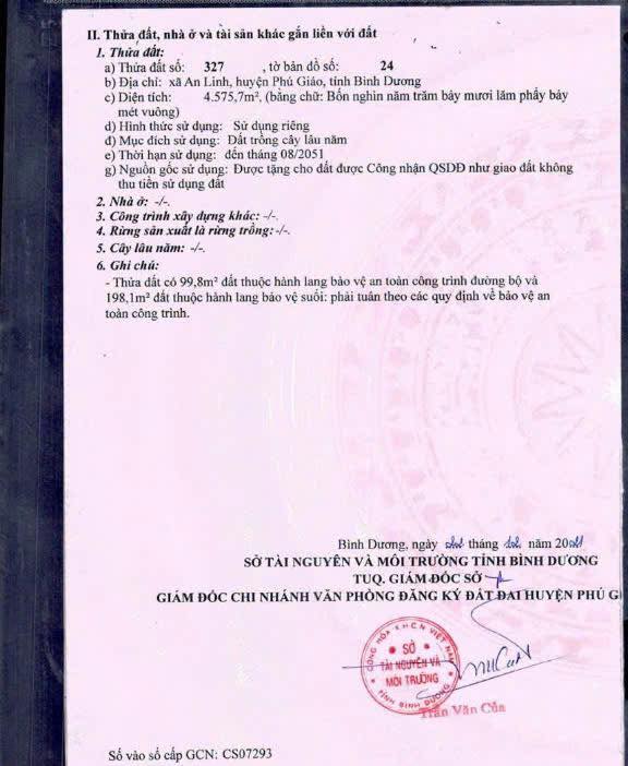 Đất nền An Linh, Phú Giáo 16,200m² giá 2.9 tỷ - Cơ hội vàng đầu tư!