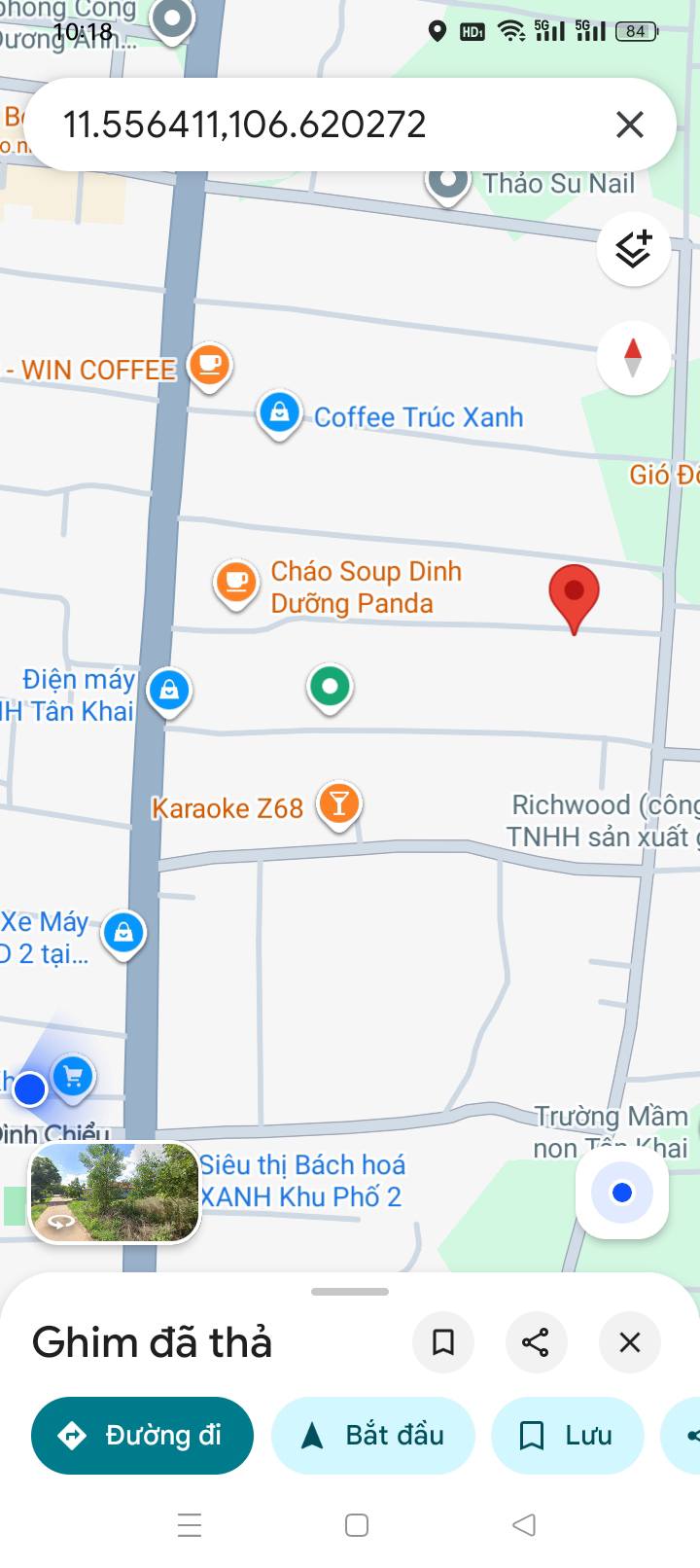 Đất thổ cư 530m² tại Tân Khai, Hớn Quản - Giá chỉ 1 tỷ VND!