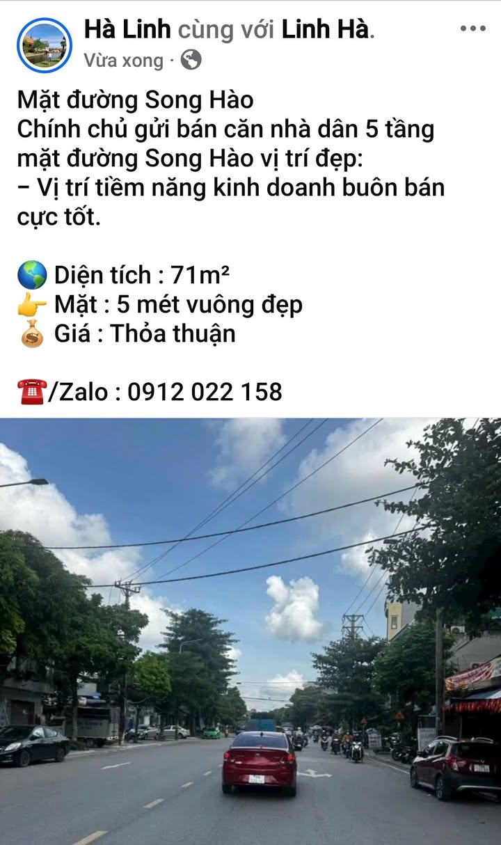 Nhà 5 tầng mặt đường Song Hào, Nam Định 71m² - Vị trí kinh doanh lý tưởng!