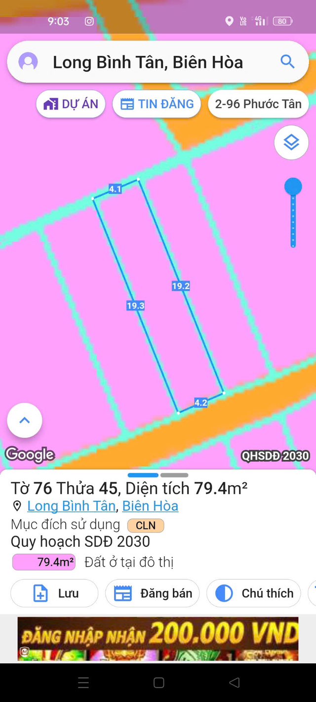 Đất nền Long Bình Tân 80m² giá 700 triệu - Cơ hội đầu tư hấp dẫn!