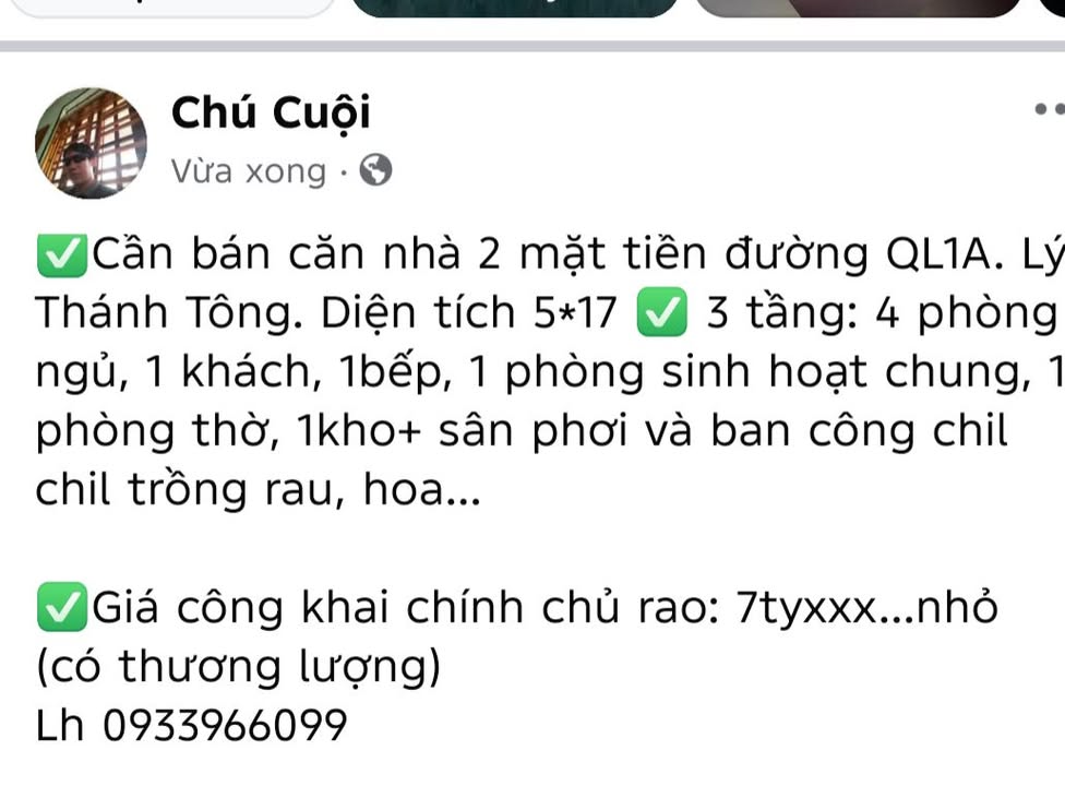 Nhà 2 mặt tiền đường Lý Thánh Tông, Đồng Hới 85m² giá 7 tỷ - Chính chủ bán gấp!
