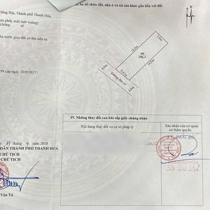 Đất nền Thanh Hóa 106m² giá thỏa thuận - Kinh doanh sầm uất!