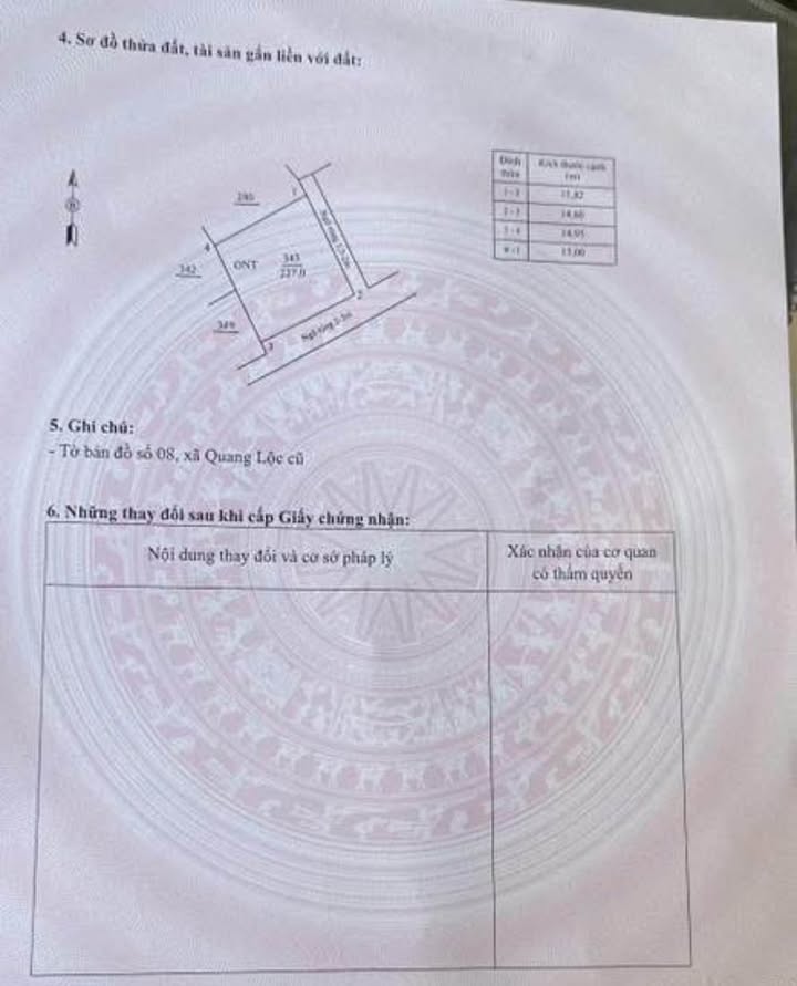 Đất thổ cư thôn Quan Sơn, xã Hoa Lộc, Thanh Hóa 227m² giá 900 triệu - Cơ hội đầu tư tuyệt vời!