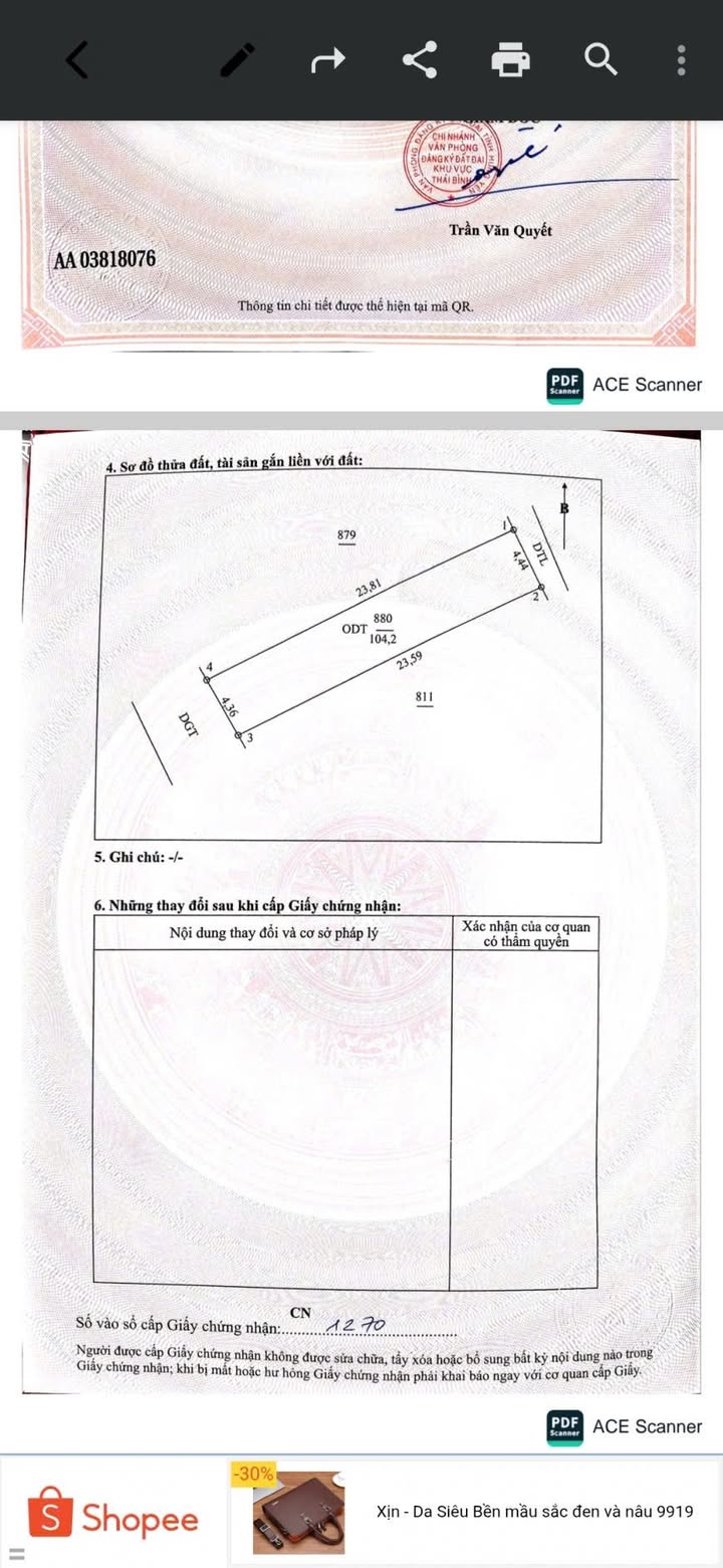 Đất thổ cư 104m² thôn Thắng Cựu, xã Phú Xuân, giá 2 tỷ - Đầu tư sinh lời ngay!